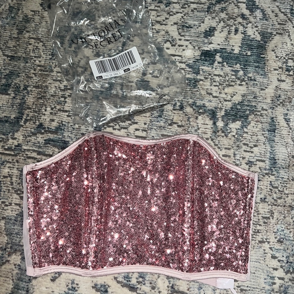 Sequin crop top